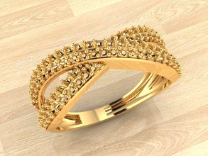 Ring 12 Gold Mode Schönheit Diamant Hochzeit Juwel Schmuck engagem Engagement Silber druckbar cad Sterling 3d print model - Mito3D