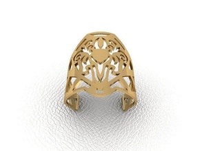 ring 121 gold mode schönheit diamant hochzeit juwel schmuck anhänger verlobungsring ehe platin druckbar engagement silber feier modering ringe 3d print model - Mito3D