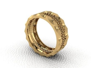 anillo 123 oro Moda belleza diamante Boda joya joyería colgante pendiente anillos 3d print model - Mito3D