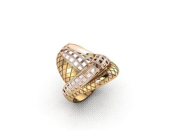 Ring 123 Ringe Schmuck Silber Gold Diamant druckbar Hochzeit Juwel Sterling Weiß Mode brillant Engagement Halskette Saphir 3D print model - Mito3D
