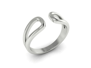 ring 124 Minimalismus minimalizm gold Silber Schmuck bedruckbar ist engagement Mode-ring Mode gold-ring Hochzeit Luxus einfach Licht Marke neue Ringe 3d print model - Mito3D