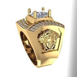 Ring 124 Schmuck Juwel Diamant druckbar Hochzeit brillant Ringe 3d print model - Mito3D
