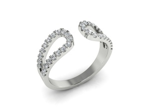 bague 124b de l'anneau le minimalisme minimalizm or d'argent bijoux imprimable l'engagement anneau mode la en mariage luxe facile lumière marque nouvelles diamant les anneaux 3d print model - Mito3D