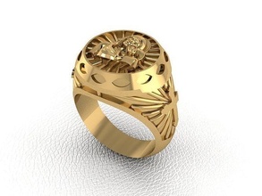 ring 127 gold mode schönheit diamant hochzeit juwel schmuck anhänger verlobungsring ehe platin druckbar engagement silber feier modering ringe 3d print model - Mito3D