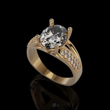 ring 1 jewelry gem gold marriage love carat silver jewel printable diamond valentine brilliant marry birthday luxury platinum cupid precious rings 3d print model - Mito3D