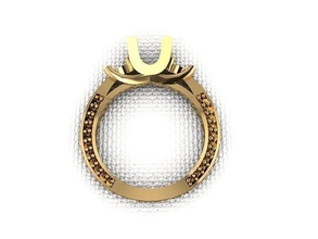 ring 130 gold mode schönheit diamant hochzeit juwel schmuck anhänger verlobungsring ehe platin druckbar engagement silber feier modering ringe 3d print model - Mito3D