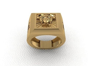 anillo 13 oro Moda belleza diamante Boda joya joyería colgante pendiente compromiso matrimonio platino imprimible plata celebracion moda 3d print model - Mito3D