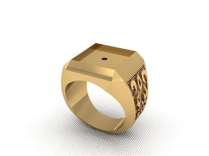 Ring 133 Gold Mode Schönheit Diamant Hochzeit Juwel Schmuck Anhänger Verlobungsring Ehe Platin druckbar Engagement Silber Feier Modering 3d print model - Mito3D