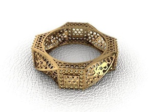 bague 136 or mode beauté diamant mariage bijou bijoux pendentif fiançailles platine imprimable engagement argent gemme fête anneaux 3d print model - Mito3D