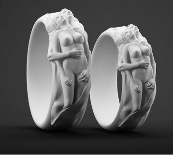 ring 142 gold 3d cad jewelery jewelry rings 3d print model - Mito3D