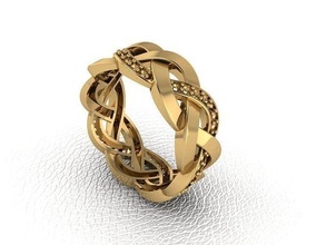 anillo 145 oro Moda belleza diamante Boda joya joyería colgante pendiente compromiso matrimonio platino imprimible plata celebracion 3d print model - Mito3D