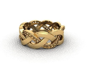 bague 146 or mode beauté diamant mariage bijou bijoux pendentif fiançailles platine imprimable engagement argent gemme fête anneaux 3d print model - Mito3D