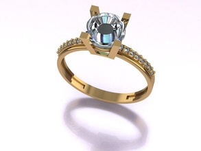 squillare 14 m matrimonio nozze oro fidanzamento gioielleria gemma stampabile gioiello diamante platino brillante lusso romanza prezioso argento celebrazione rubino splendente san valentino anelli 3d print model - Mito3D