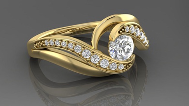 ring 14 Schmuck gold Hochzeit engagement Silber Mode weiß matrixring topring topselling 3dmodel 3dprint bedruckbar ist topseller Ringe 3d print model - Mito3D