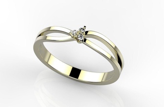 ring 150 Schmuck engagement ruby Saphir emerald diamond design genial Runde - Einstellung gem bedruckbar ist Ringe 3d print model - Mito3D
