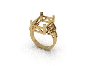 bague 150 or mode beauté diamant mariage bijou bijoux pendentif fiançailles platine imprimable engagement argent gemme fête 3d print model - Mito3D