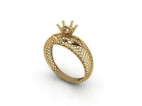 bague 150 or mode beauté diamant mariage bijou bijoux pendentif fiançailles platine imprimable engagement argent gemme fête anneaux 3d print model - Mito3D