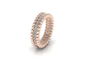 ring 151 gold schmuck mode luxus liebe engagement ringe hochzeit scheinen band juwel prinzessin schnitt strahlend stangenbrot 3d print model - Mito3D