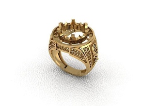 anel 152 ouro moda beleza diamante Casamento jóia jóias joalheria pingente noivado casamento platina imprimível prata gema celebração 3d print model - Mito3D