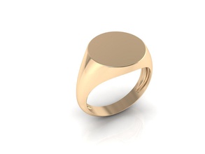 ring 154 Minimalismus minimalizm gold Silber Schmuck bedruckbar ist Mode-ring Mode gold-ring Hochzeit Luxus einfach Licht Marke neue signet Initialen Ringe 3d print model - Mito3D