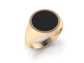 bague 155 de l'anneau le minimalisme minimalizm or d'argent bijoux imprimable la mode mariage luxe facile lumière marque nouvelles sceau les initiales anneaux 3d print model - Mito3D
