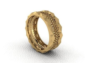 anillo 157 oro Moda belleza diamante Boda joya joyería colgante pendiente compromiso matrimonio platino imprimible plata celebracion moda 3d print model - Mito3D