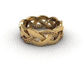 ring 159 gold mode schönheit diamant hochzeit juwel schmuck anhänger verlobungsring ehe platin druckbar engagement silber feier modering ringe 3d print model - Mito3D