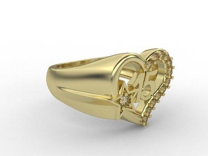 squillare 15 anni gioielleria anelli oro diamante stampabile argento nozze Fidanzamento moda brillante bellezza gioiello engagement 3d print model - Mito3D