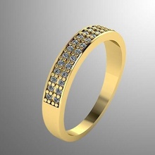 bague 16 bijoux or luxe mode imprimable 3d diamant bijou cadeau anniversaire anneaux argent fête 3d print model - Mito3D