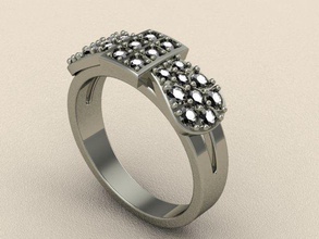 squillare 1647 lusso gioielleria oro design diamante fidanzamento gemma gioiello platino stampabile moda bellezza argento donna anelli 3d print model - Mito3D
