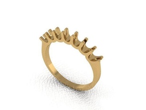 anel 167 ouro moda beleza diamante casamento jóia jóias joalheria pingente noivado platina imprimível prata gema celebração argolas 3d print model - Mito3D