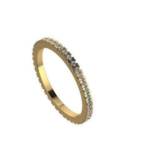 ring 16 5mm ring rings gold diamond ring diamond jewelry rings wedding jewel gem silver printable jewelry luxury design fashion  3d print model - Mito3D