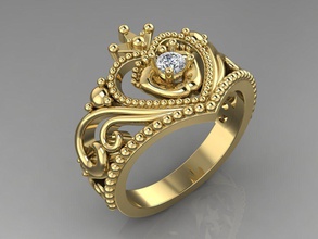 ring 16 Schmuck babyring ringprincess babylegring topring topsales topbabyjewelry 3dmodel 3dprint bedruckbar ist topseller Silber gold jewwelry gold-ring Ringe 3d print model - Mito3D