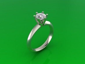 ring 170 gold jewellery jewelry fashion luxury rings shine jewel gem alphabet engagement wedding diamond 3d print model - Mito3D