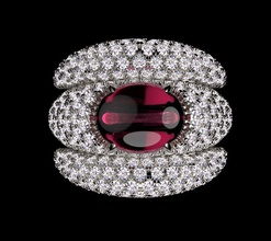 ring 1 gold silver earrings jewelry luxury platinum gem rings bracelet 3d print model - Mito3D