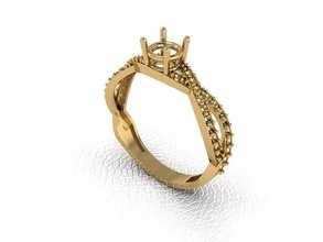 anillo 172 oro moda belleza diamante boda joya joyería colgante pendiente compromiso matrimonio platino imprimible plata celebracion anillos 3d print model - Mito3D