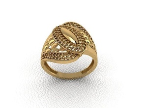 Ring 174 Gold Mode Schönheit Diamant Hochzeit Juwel Schmuck Anhänger Verlobungsring Ehe Platin druckbar Engagement Silber Feier Modering 3d print model - Mito3D