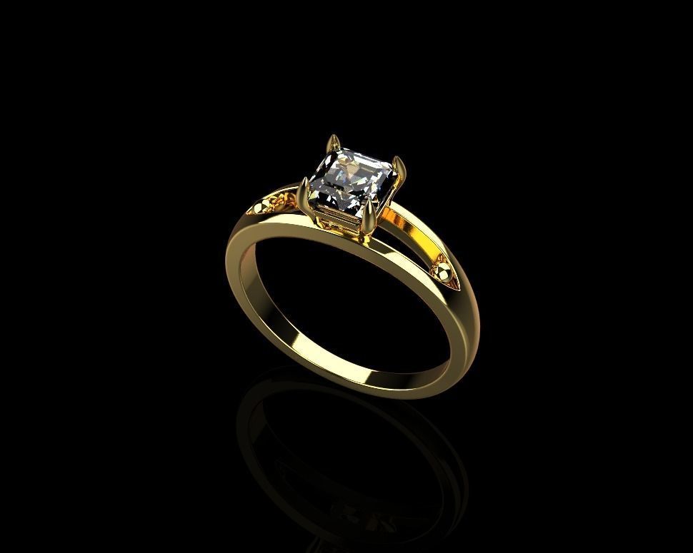 ring 1750 Schmuck Platin engagement gem Hochzeit gold Anhänger scheint kostbar Reflexion Silber bedruckbar ist genial weiß Diamant-ring sterling Ringe 3D print model - Mito3D