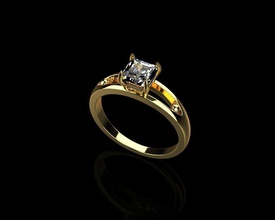 ring 1750 Schmuck Platin engagement gem Hochzeit gold Anhänger scheint kostbar Reflexion Silber bedruckbar ist genial weiß Diamant-ring sterling Ringe 3d print model - Mito3D