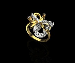 ring 1759 schmuck gold leuchtenden platin desktop engagement reflexion juwel kunst silber druckbar diamant stahl sterling ringe 3d print model - Mito3D