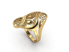 Ring 177 Gold Mode Schönheit Diamant Hochzeit Juwel Schmuck Anhänger Verlobungsring Ehe Platin druckbar Engagement Silber Feier 3d print model - Mito3D