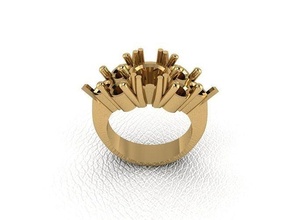 Ring 177 Gold Mode Schönheit Diamant Hochzeit Juwel Schmuck Anhänger Verlobungsring Ehe Platin druckbar Engagement Silber Feier Modering 3d print model - Mito3D