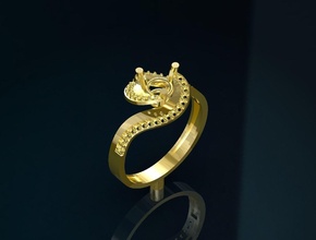 ring 1 gold jewelry silver model rings 3d print model - Mito3D