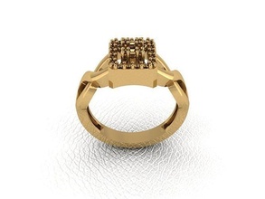 squillare 179 oro moda bellezza diamante nozze gioiello gioielleria pendente anello fidanzamento matrimonio platino stampabile Fidanzamento argento gemma celebrazione fashionring 3d print model - Mito3D