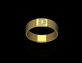 ring 1798 - 2 Schmuck gold Silber diamond gem Juwel bedruckbar ist engagement Hochzeit Platin sterling Mode-ring genial weiß gold-ring engagem prototyping finger Diamant-ring Ringe 3d print model - Mito3D