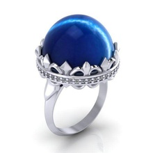 anel de 18 anos jóias ouro printable platina sterling prata gem diamante precioso prototipagem luxo brilhando brilhantes diamant anéis 3d print model - Mito3D