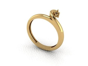 Ring 188 Gold Mode Schönheit Diamant Hochzeit Juwel Schmuck Anhänger Verlobungsring Ehe Platin druckbar Engagement Silber Feier 3d print model - Mito3D