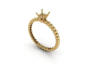 bague 190 or mode beauté diamant mariage bijou bijoux pendentif fiançailles platine imprimable engagement argent gemme fête 3d print model - Mito3D