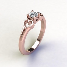 anillo 192 joya Boda compromiso diamante joyería imprimible plata oro vestir brillante zafiro Moda belleza libra esterlina Diamante anillos 3d print model - Mito3D