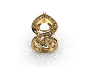 ring 192 gold mode schönheit diamant hochzeit juwel schmuck anhänger verlobungsring ehe platin druckbar engagement silber feier modering ringe 3d print model - Mito3D